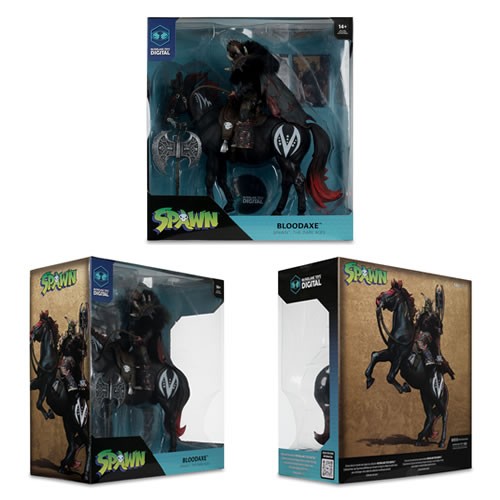 Spawn Figures - Spawn: The Dark Ages - 7" Scale Bloodaxe With Horse 2-Pack & (MTD) Collectible