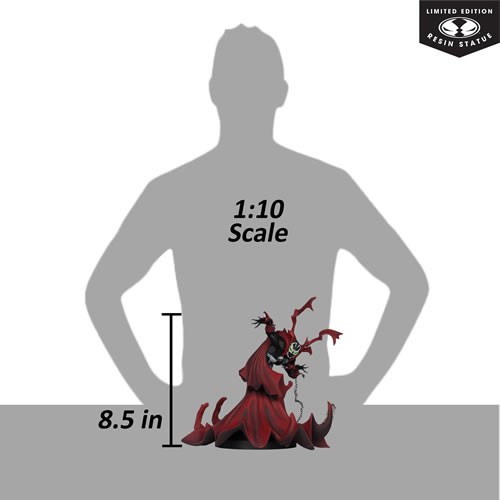 Spawn Statues - Black White & Red All Over - 1/10 Scale Spawn By Greg Capullo (Resin)