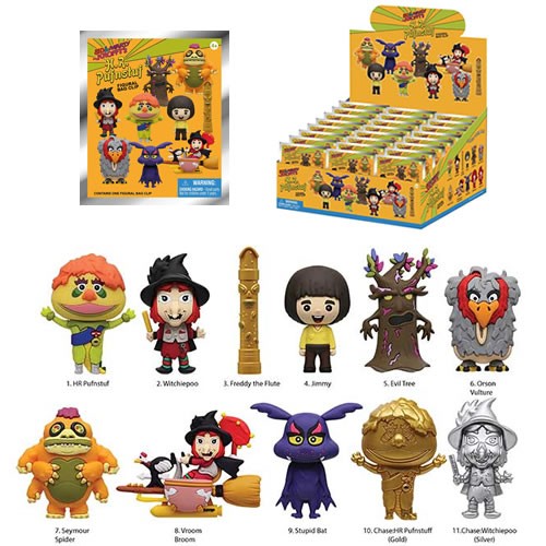 3D Foam Collectible Bag Clips - H.R. Pufnstuf - S01 - 24pc Blind Bag Display