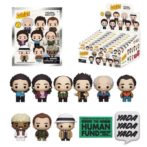 3D Foam Collectible Bag Clips - Seinfeld - S04 - 24pc Blind Bag Display