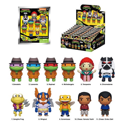 3D Foam Collectible Bag Clips - TMNT - S04 - 24pc Blind Bag Display