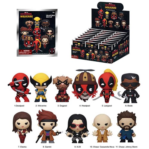 3D Foam Collectible Bag Clips - Marvel - Deadpool & Wolverine - S01 - 24pc Blind Bag Display