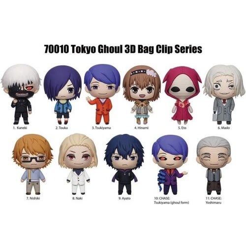 3D Foam Collectible Bag Clips - Tokyo Ghoul 10th Anniversary - S02 - 24pc Blind Bag Display
