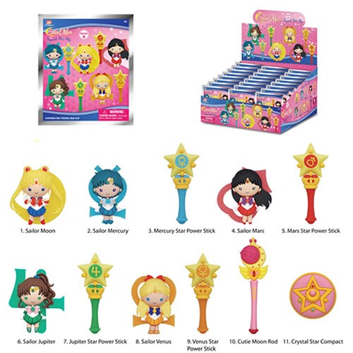 Keychains - 3D Foam Coll Keyrings - S04 - Sailor Moon - 24pc Blind Bag Display