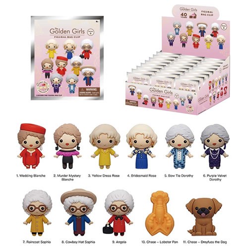 3D Foam Collectible Bag Clips - Golden Girls - S06 - 24pc Blind Bag Display