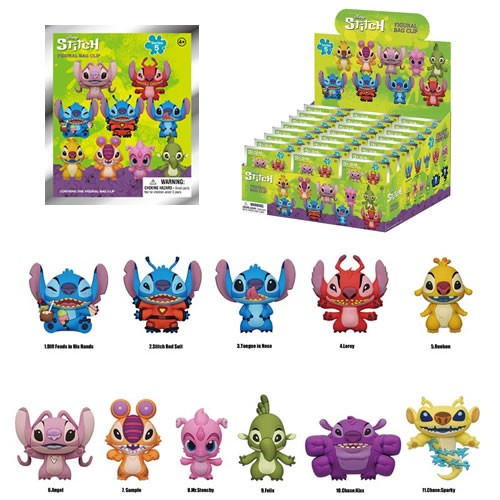3D Foam Collectible Bag Clips - Disney - Stitch - S05 - 24pc Blind Bag Display