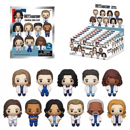 3D Foam Collectible Bag Clips - Grey's Anatomy - S01 - 24pc Blind Bag Display