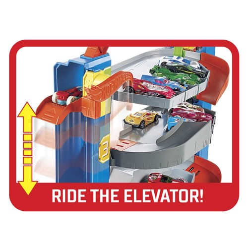 1:64 Scale Diecast - Hot Wheels City - Stunt Garage Playset