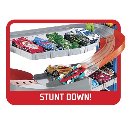 1:64 Scale Diecast - Hot Wheels City - Stunt Garage Playset