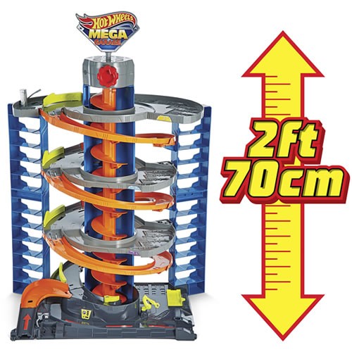 1:64 Scale Diecast - Hot Wheels City - Mega Garage Playset