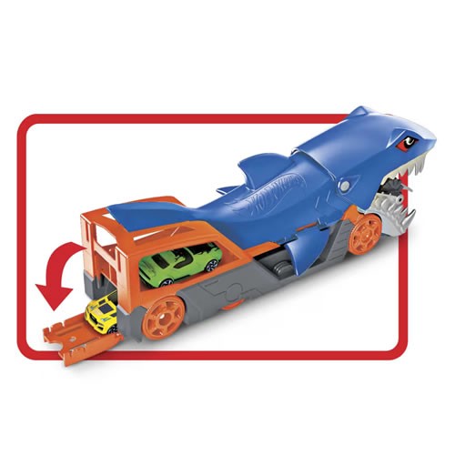 1:64 Scale Diecast - Hot Wheels - Shark Chomp Transporter Playset