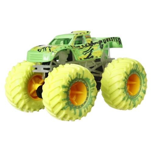 1:64 Scale Diecast - Hot Wheels Monster Trucks - Glow In The Dark Collection