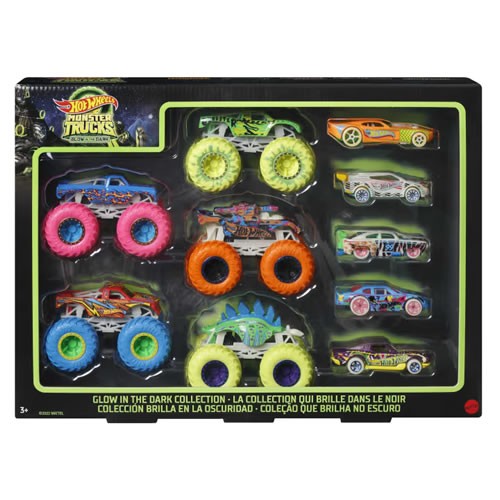 1:64 Scale Diecast - Hot Wheels Monster Trucks - Glow In The Dark Collection
