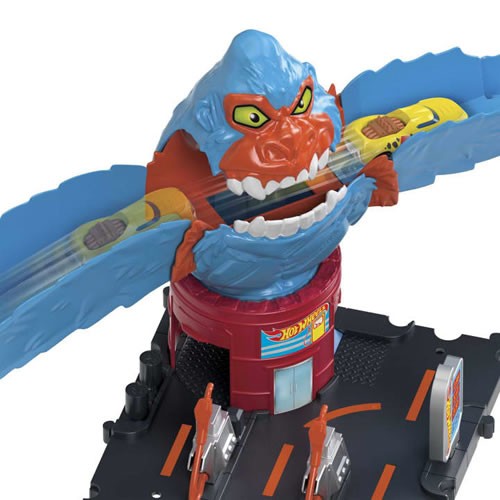 1:64 Scale Diecast - Hot Wheels City - Wreck & Ride Gorilla Attack Playset
