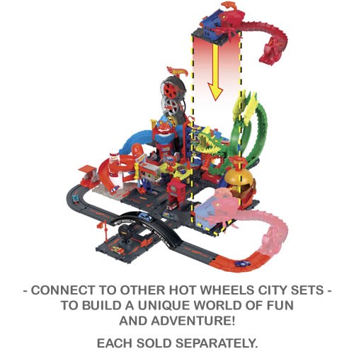 1:64 Scale Diecast - Hot Wheels City - Scorpion Flex Attack Playset
