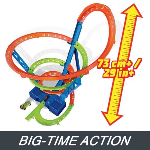 1:64 Scale Diecast - Hot Wheels Action - Spiral Speed Crash Playset