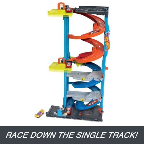 1:64 Scale Diecast - Hot Wheels City - Transforming Race Tower Playset