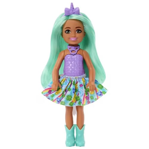 Barbie Dolls - Unicorn Chelsea (Green Hair)