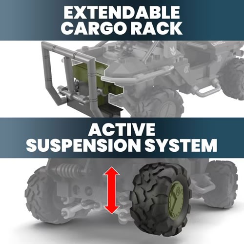 Mega Building Sets - Halo - Fleetcom Warthog