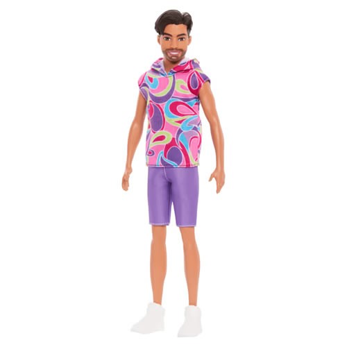 Barbie Fashionistas Dolls - #227 Ken (Brunette / Totally Hair-Inspired Look) (65th Anniversary)