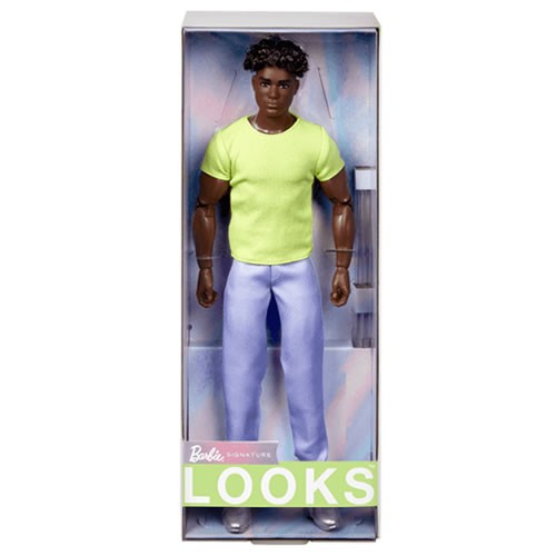 Barbie Signature Dolls - Barbie Looks - #25 Ken Doll Curly Black Hair And Colorful Y2K Fashion