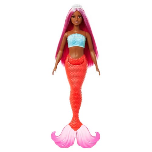 Barbie Dolls - Mermaid (Magenta Hair / Tropical Red Tail And Headband Accessories)