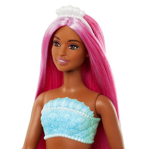 Barbie Dolls - Mermaid (Magenta Hair / Tropical Red Tail And Headband Accessories)