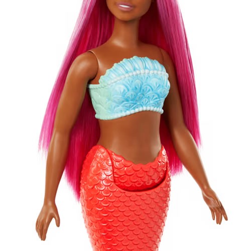 Barbie Dolls - Mermaid (Magenta Hair / Tropical Red Tail And Headband Accessories)