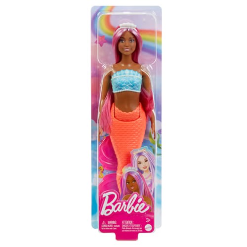 Barbie Dolls - Mermaid (Magenta Hair / Tropical Red Tail And Headband Accessories)