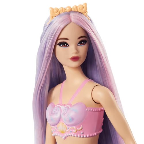 Barbie Dolls - Mermaid (Lilac Hair / Purple Tail And Headband Accessory)