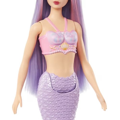 Barbie Dolls - Mermaid (Lilac Hair / Purple Tail And Headband Accessory)