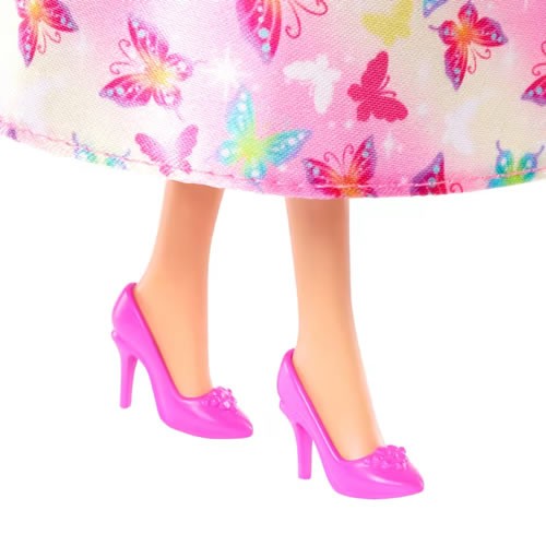 Barbie Dolls - Royal (Pink And Blonde Hair / Butterfly-Print Skirt And Accessories)