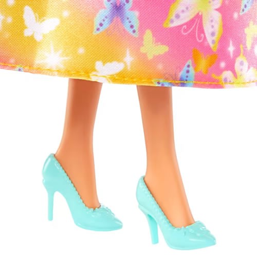 Barbie Dolls - Royal (Brightly Highlighted Hair / Butterfly-Print Skirt And Accessories)