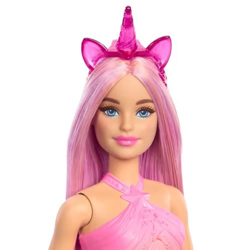Barbie Dolls - Unicorn (Pink Hair / Ombre Outfit And Unicorn Accessories)