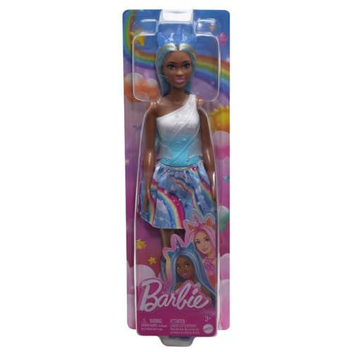 Barbie Dolls - Unicorn (Blue Hair / Ombre Outfit And Unicorn Accessories)