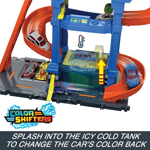 1:64 Scale Diecast - Hot Wheels City - Tunnel Twist Car Wash