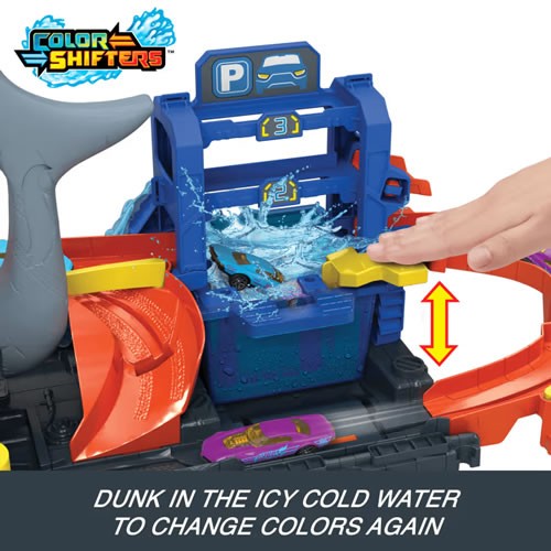1:64 Scale Diecast - Hot Wheels City - Ultra Shark Car Wash