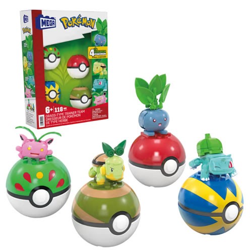 Mega Building Sets - Pokemon - Grass-Type Trainer Team