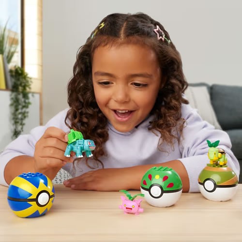 Mega Building Sets - Pokemon - Grass-Type Trainer Team