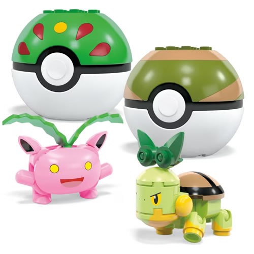 Mega Building Sets - Pokemon - Grass-Type Trainer Team