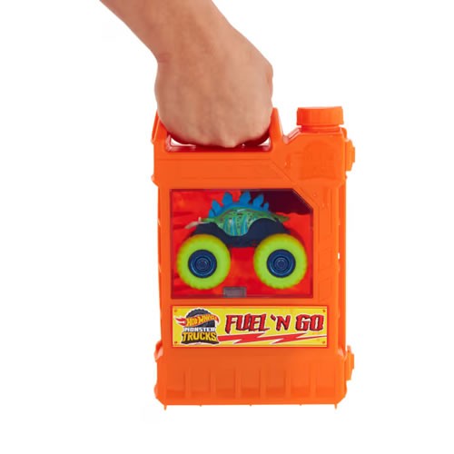 1:64 Scale Diecast - Hot Wheels Monster Trucks - Fuel N’ Go Playset