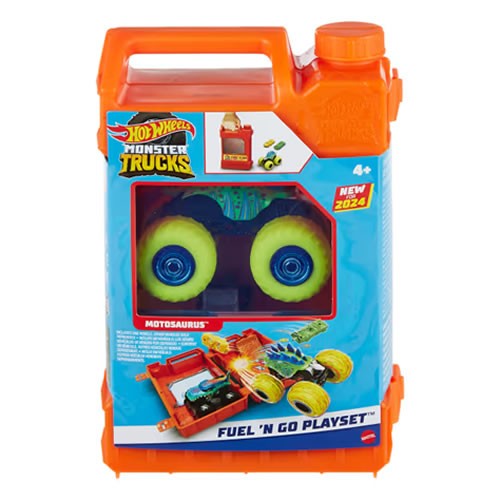 1:64 Scale Diecast - Hot Wheels Monster Trucks - Fuel N’ Go Playset