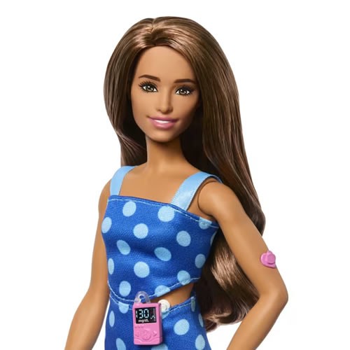 Barbie Fashionistas Dolls - Barbie Type 1 Diabetes (Polka Dot Outfit)