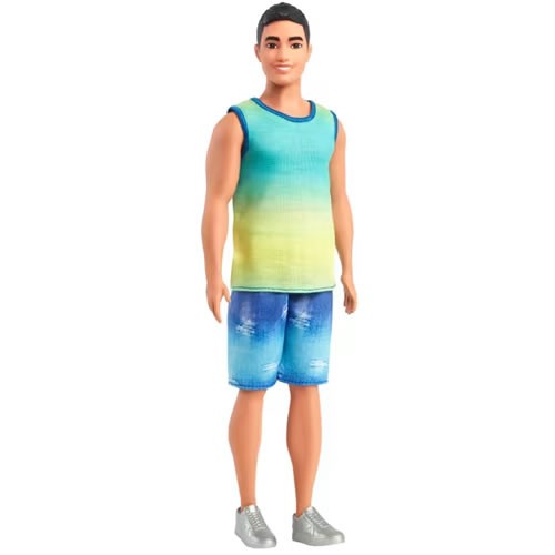 Barbie Fashionistas Dolls - #236 Ken (Ombre Tank And Jean Shorts / Black Hair)