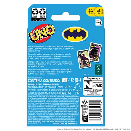Card Games - UNO DC Comics - Batman
