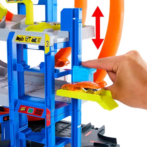 1:64 Scale Diecast - Hot Wheels City - Mega Loop Garage