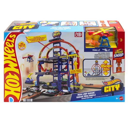 1:64 Scale Diecast - Hot Wheels City - Mega Loop Garage