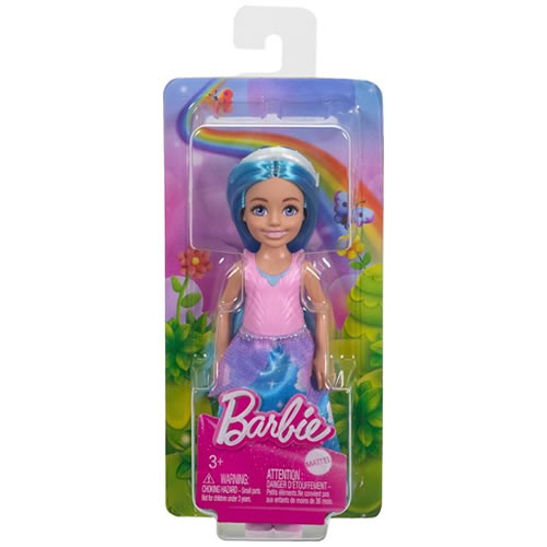 Barbie Dolls - Royal Chelsea (Blue Hair / White Headband / Removable Skirt And Shoes)