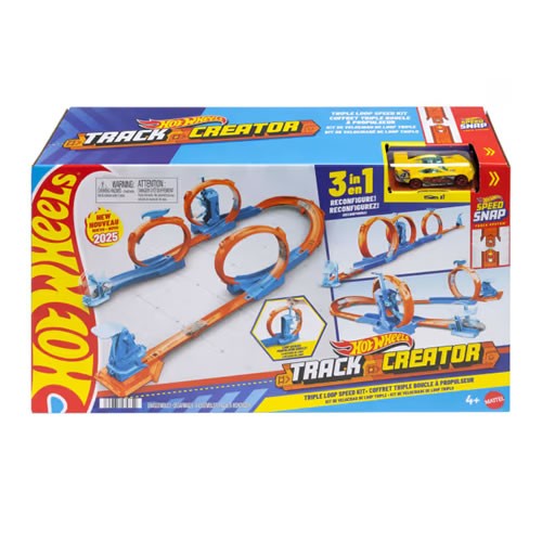 1:64 Scale Diecast - Hot Wheels Track Creator - Triple Loop Speed Kit