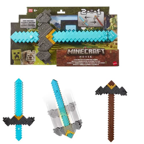 A Minecraft Movie Roleplay - Click And Switch Sword And Pickaxe